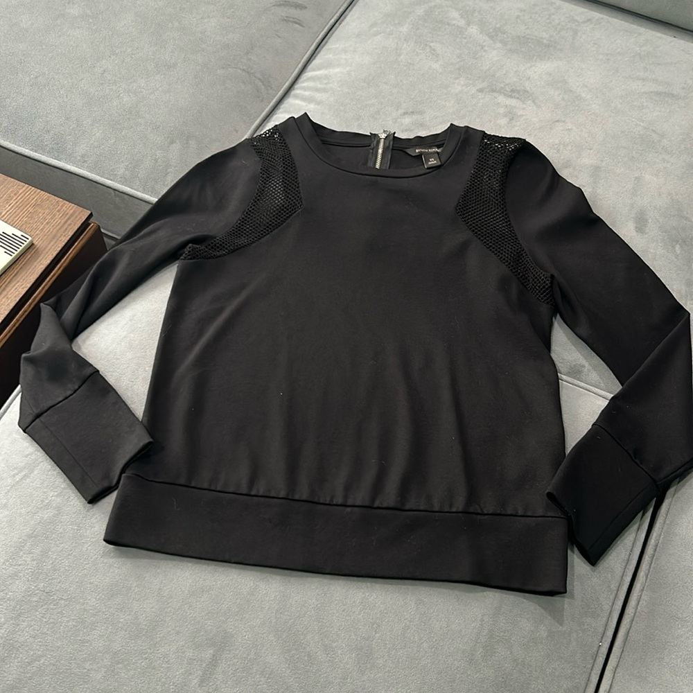 Banana Republic mesh detail sweatshirt XS